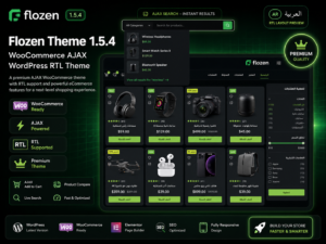 Flozen Theme 1.5.4 – WooCommerce AJAX WordPress RTL Theme for High-Converting Online Stores