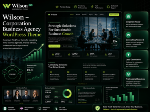 Wilson – Corporation Business Agency WordPress Theme for Corporate & Consulting Firms