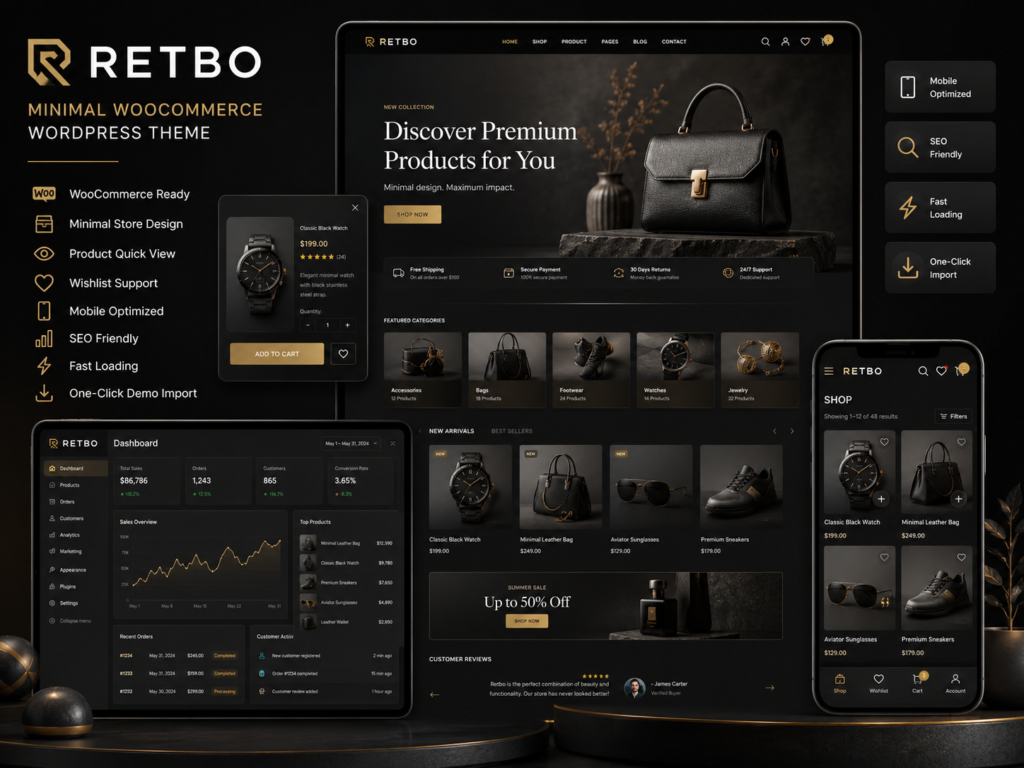 Retbo Theme – Minimal WooCommerce WordPress Theme 2.0.2