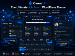 CareerUp – Job Board WordPress Theme for Recruitment & Hiring Marketplace
