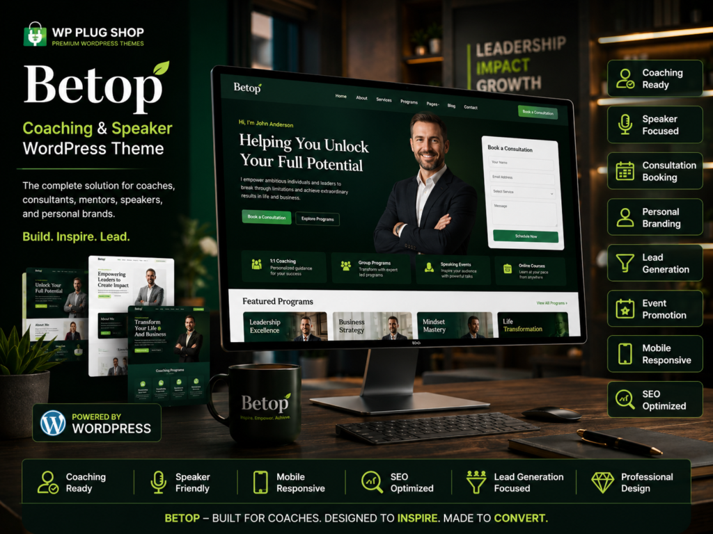 Betop – Coaching & Speaker WordPress Theme