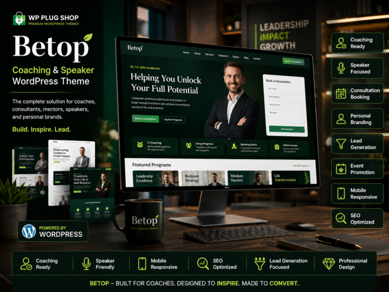 Betop – Coaching & Speaker WordPress Theme