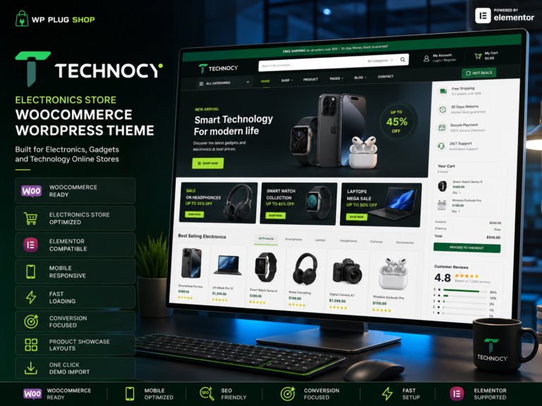Technocy – Electronics Store WooCommerce WordPress Theme