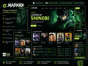 Madara – Manga & Webtoon WordPress Theme for Comic Reading Websites