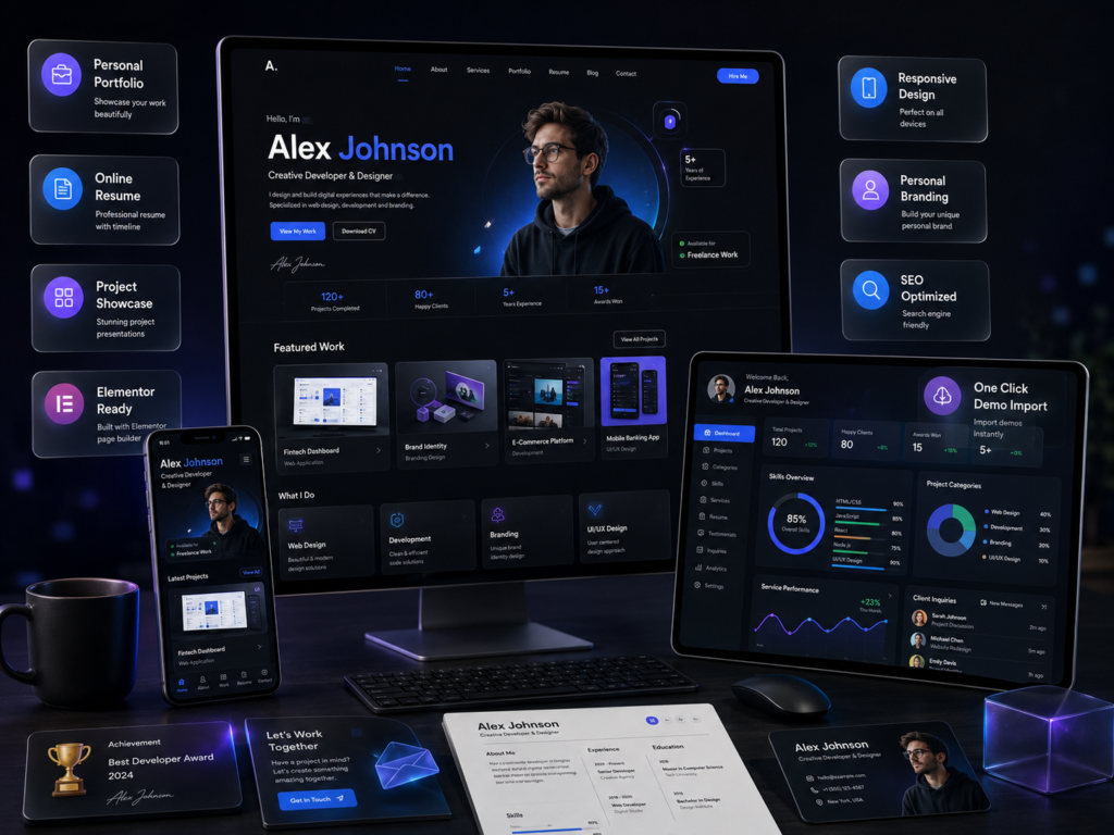 Hobi Theme – Personal Portfolio WordPress Theme