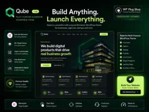 Qube Theme 1.1.6 – Responsive Multi-Purpose Elementor WordPress Theme for Business & Agencies