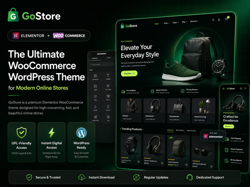 GoStore – Elementor WooCommerce WordPress Theme for Modern Online Stores
