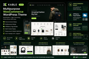 Kable Theme 1.6.13 – Multipurpose WooCommerce WordPress Theme