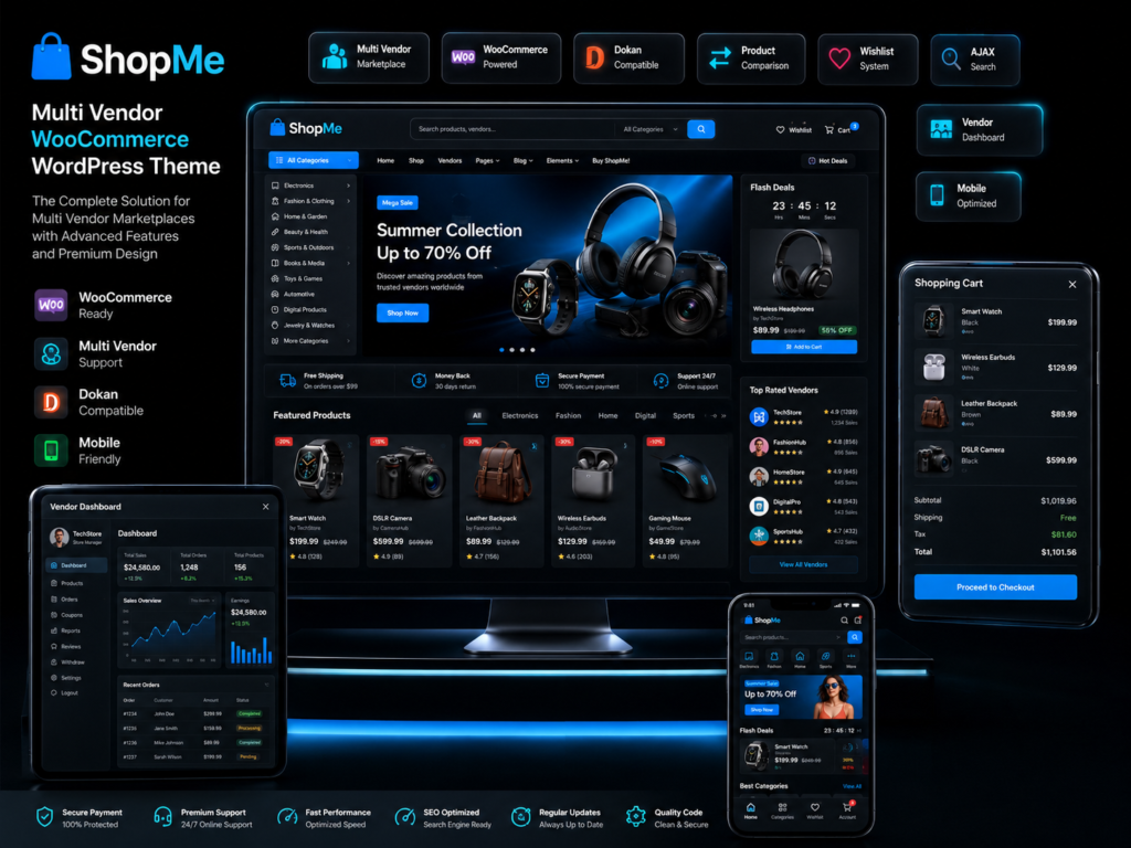ShopMe – Multi Vendor WooCommerce WordPress Theme