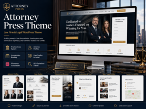 Attorney Press Theme – Lawyer WordPress Theme for Law Firms & Attorneys