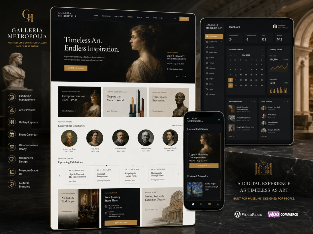 Galleria Metropolia – Art Museum & Exhibition Gallery WordPress Theme 1.3.5