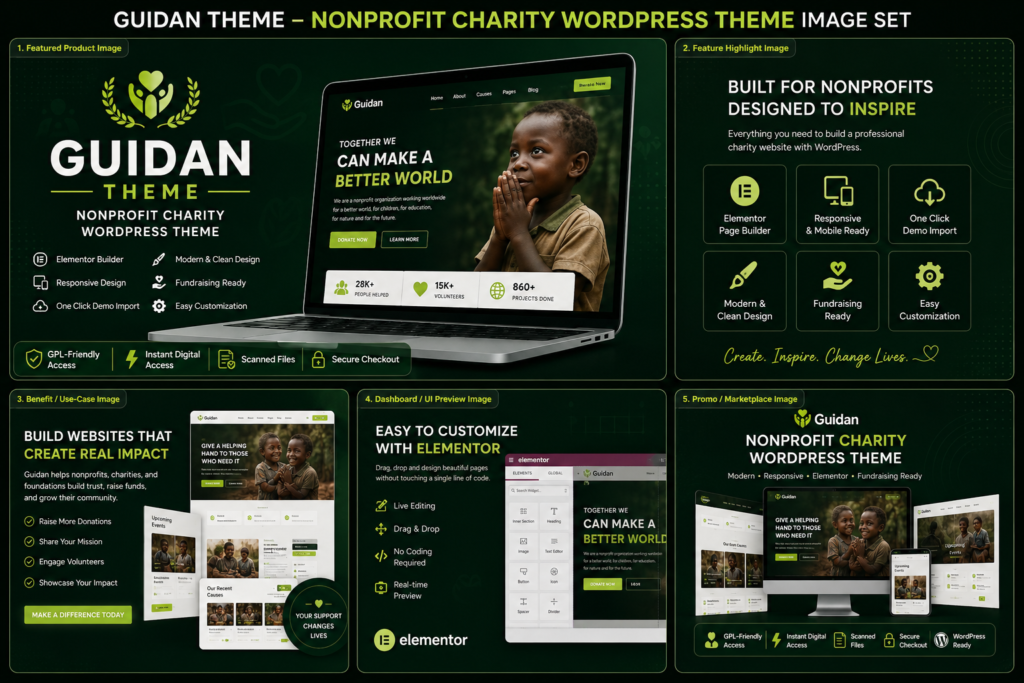 Guidan Theme – NonProfit Charity WordPress Theme 1.0