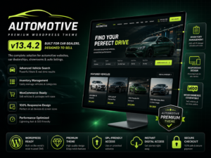Automotive Theme Car Dealership Business WordPress Theme v13.4.2