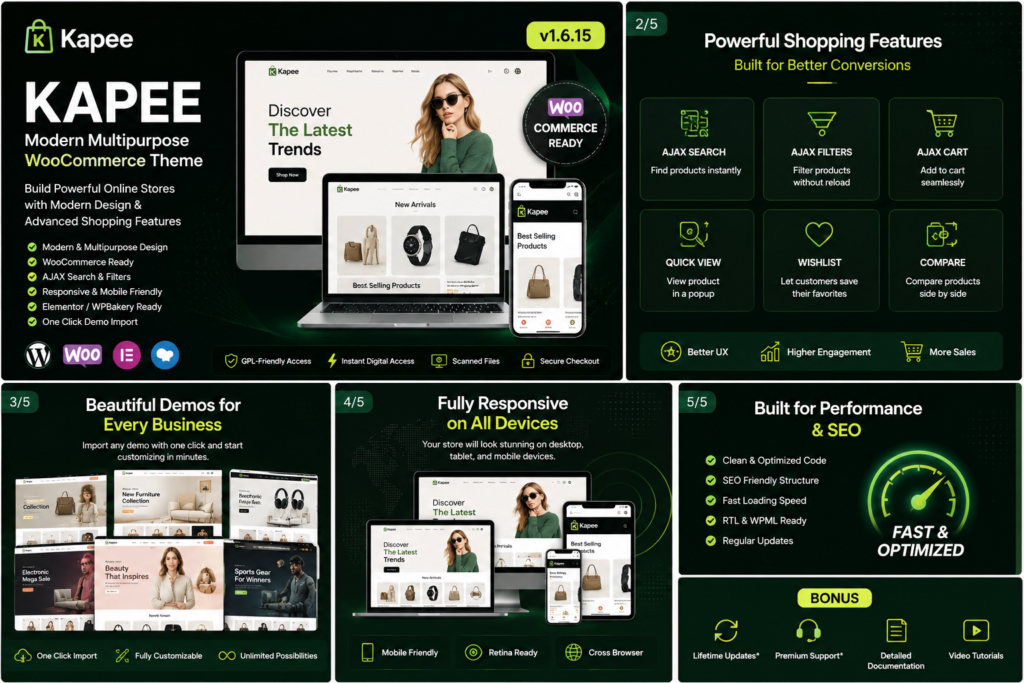 Kapee – Modern Multipurpose WooCommerce Theme 1.6.15