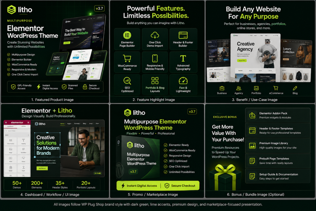 Litho Theme – Multipurpose Elementor WordPress Theme 3.7