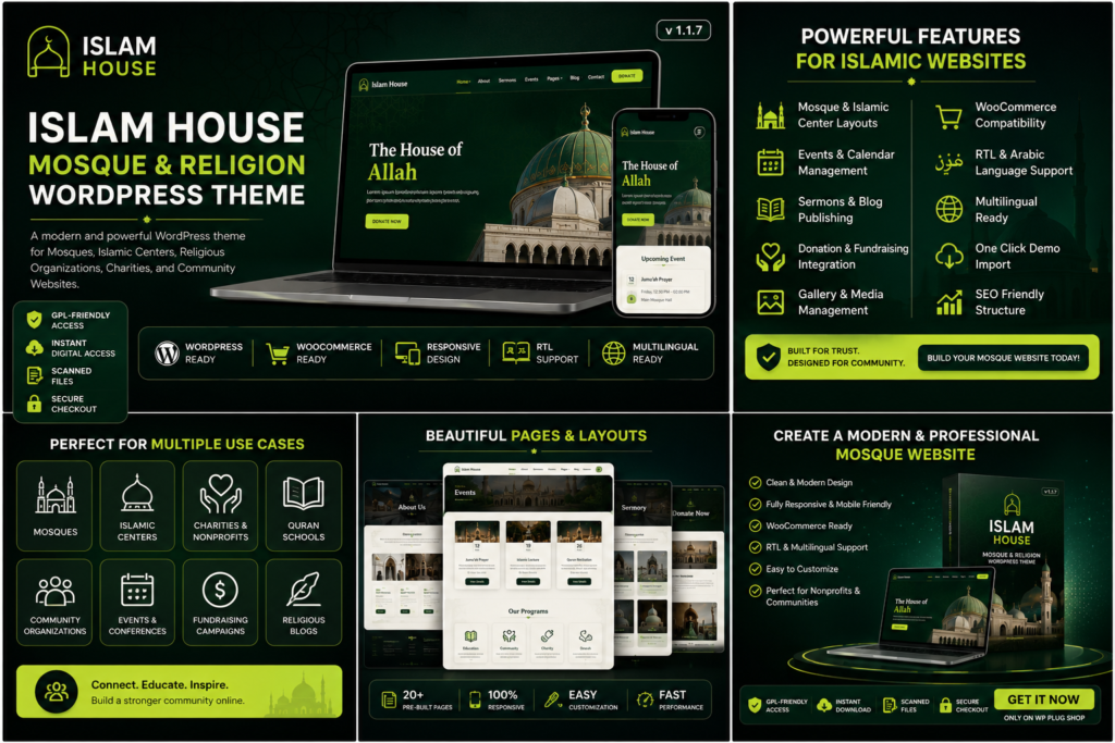 Islam House – Mosque & Religion WordPress Theme