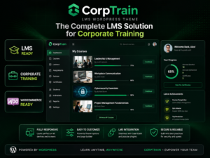 CorpTrain Corporate Training WordPress Theme with LMS & Online Courses