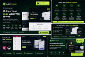 AppLounge – Multipurpose SaaS WordPress Theme for Elementor & WooCommerce