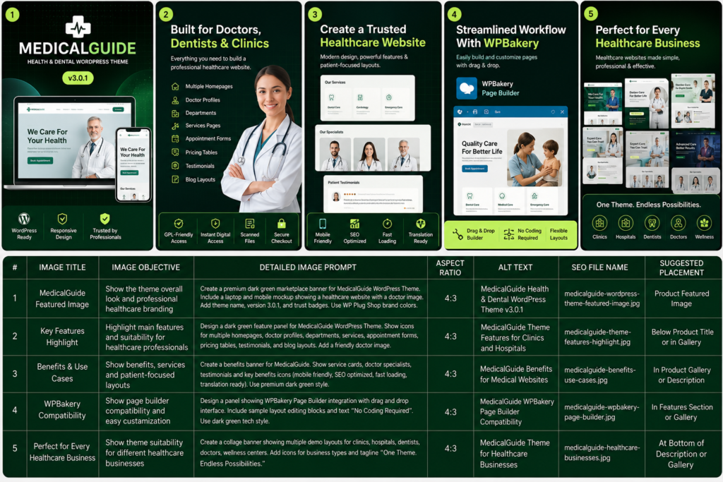 MedicalGuide – Health & Dental WordPress Theme v3.0.1