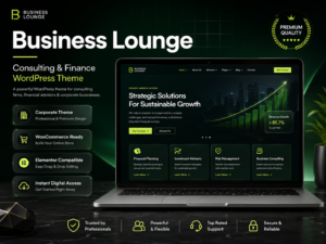 Business Lounge – Multi-Purpose Consulting & Finance WordPress Theme (Corporate & Professional Services)