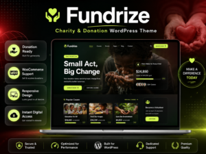 Fundrize – Donation & Charity WordPress Theme (Nonprofit, NGO & Fundraising Platform)