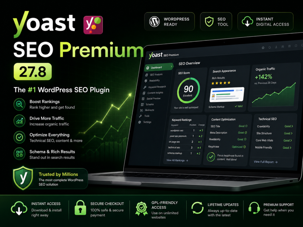 Yoast SEO Premium 27.8 – No.1 SEO Plugin for WordPress