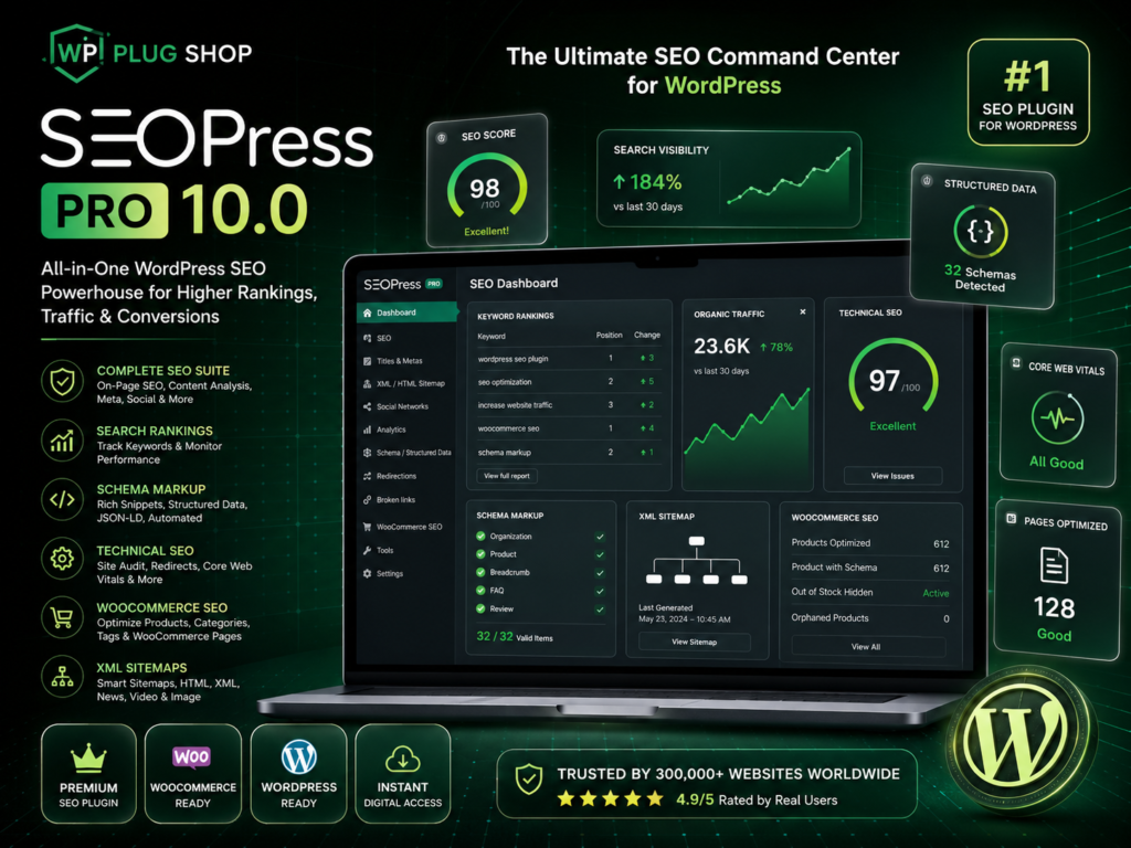 SEOPress PRO 10.0 – All-in-One WordPress SEO Plugin