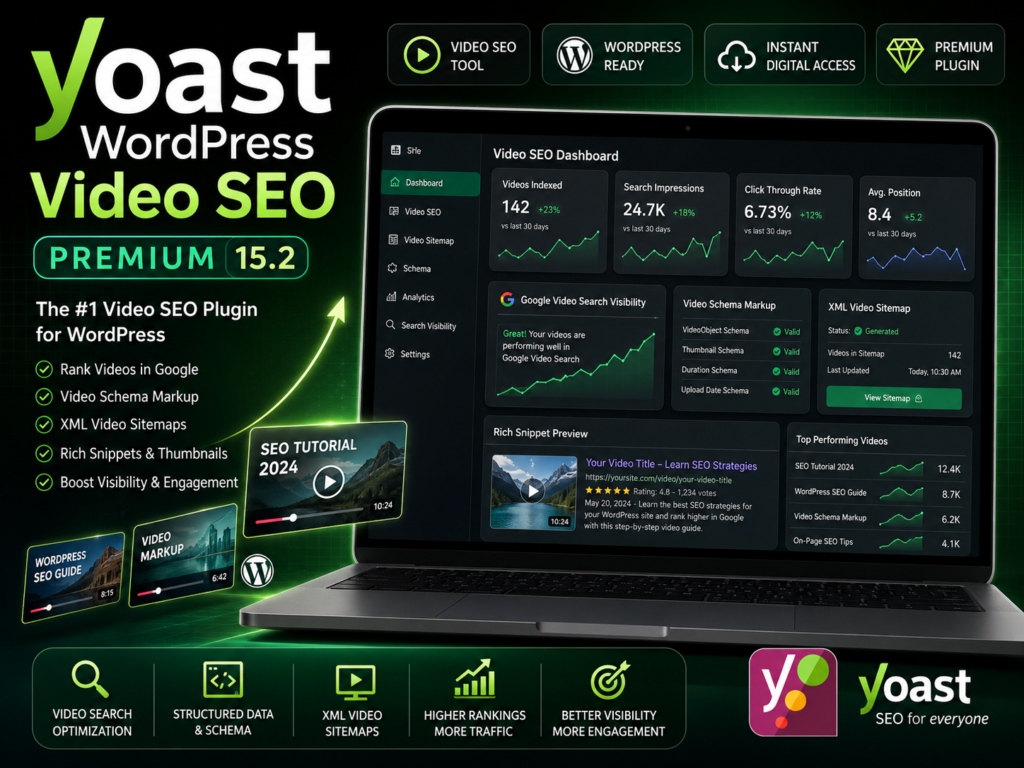Yoast WordPress Video SEO Premium 15.2 – Video SEO Plugin for WordPress