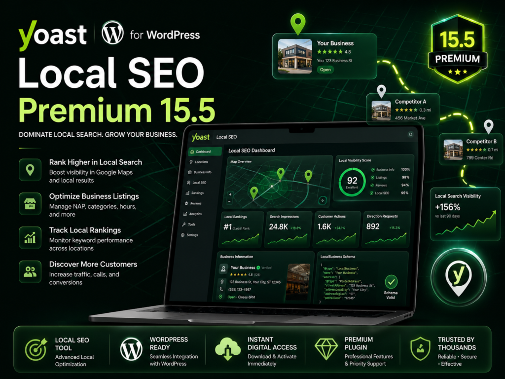 Yoast WordPress Local SEO Premium 15.5 – Local SEO Plugin for WordPress