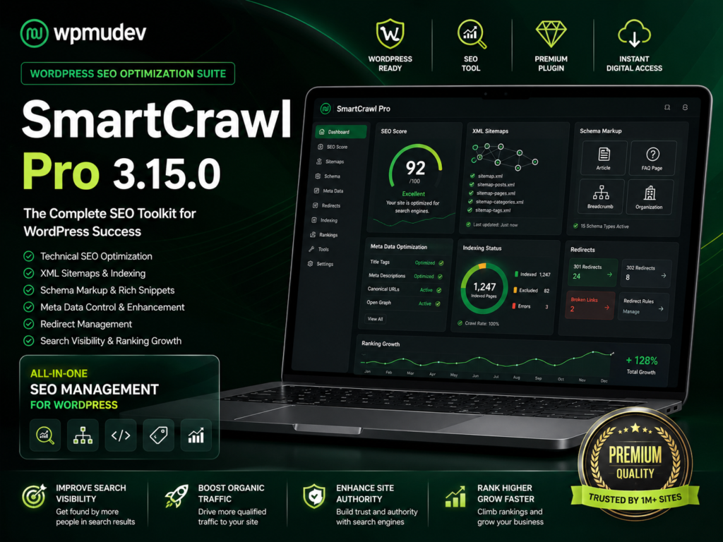 WPMU DEV SmartCrawl Pro 3.15.0 – Complete WordPress SEO Plugin