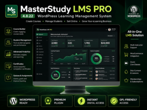 MasterStudy LMS PRO 4.8.22 – WordPress Learning Management System Plugin