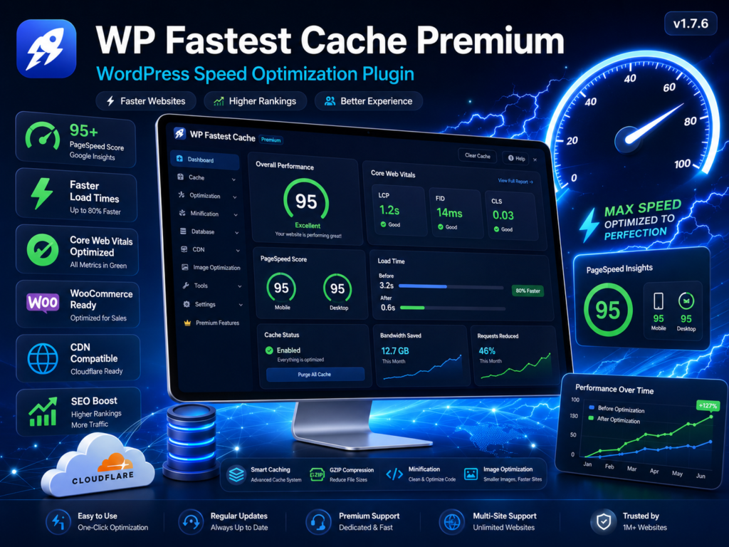WP Fastest Cache Premium 1.7.6 – WordPress Speed Optimization & Caching Plugin