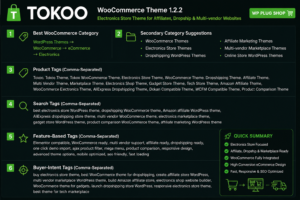 Tokoo WooCommerce Theme – Electronics Store, Affiliate & Multi Vendor Marketplace Builder (v1.2.2)