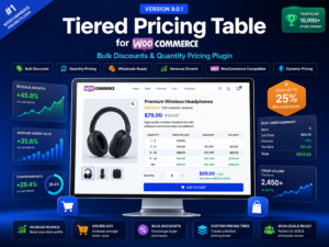 Tiered Pricing Table for WooCommerce 9.0.1 – Quantity Discounts, Bulk Pricing & Wholesale Pricing Plugin