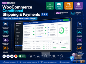 WooCommerce Conditional Shipping & Payments 3.1.1 – Advanced Shipping, Payment Gateway & Checkout Rules Plugin