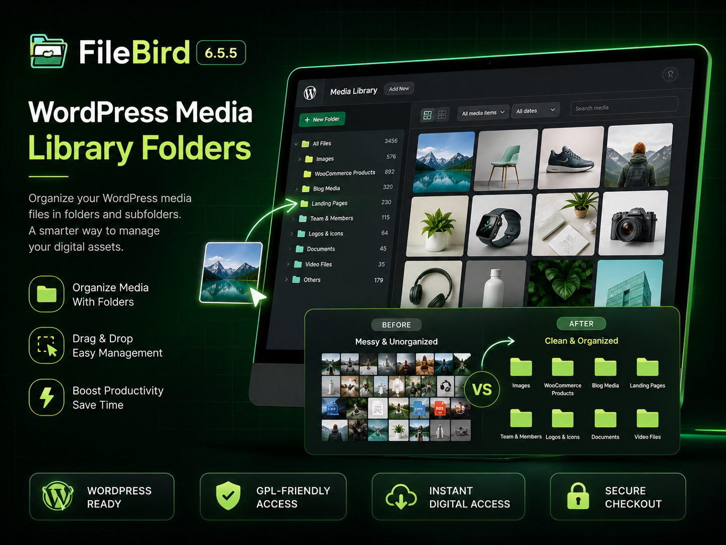 FileBird 6.5.5 – WordPress Media Library Folders & File Manager Plugin