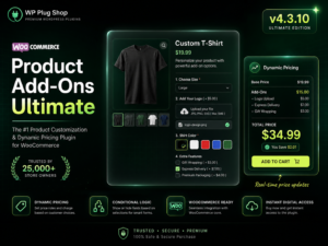 WooCommerce Product Add-Ons Ultimate 4.3.10 – Custom Product Fields, Conditional Logic & Pricing Plugin
