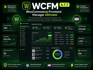 WCFM – WooCommerce Frontend Manager Ultimate 6.7.7 – Multi Vendor Marketplace Plugin