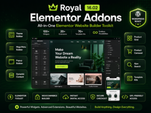 Royal Elementor Addons 16.02 – Premium Elementor Widgets, Templates & WooCommerce Builder