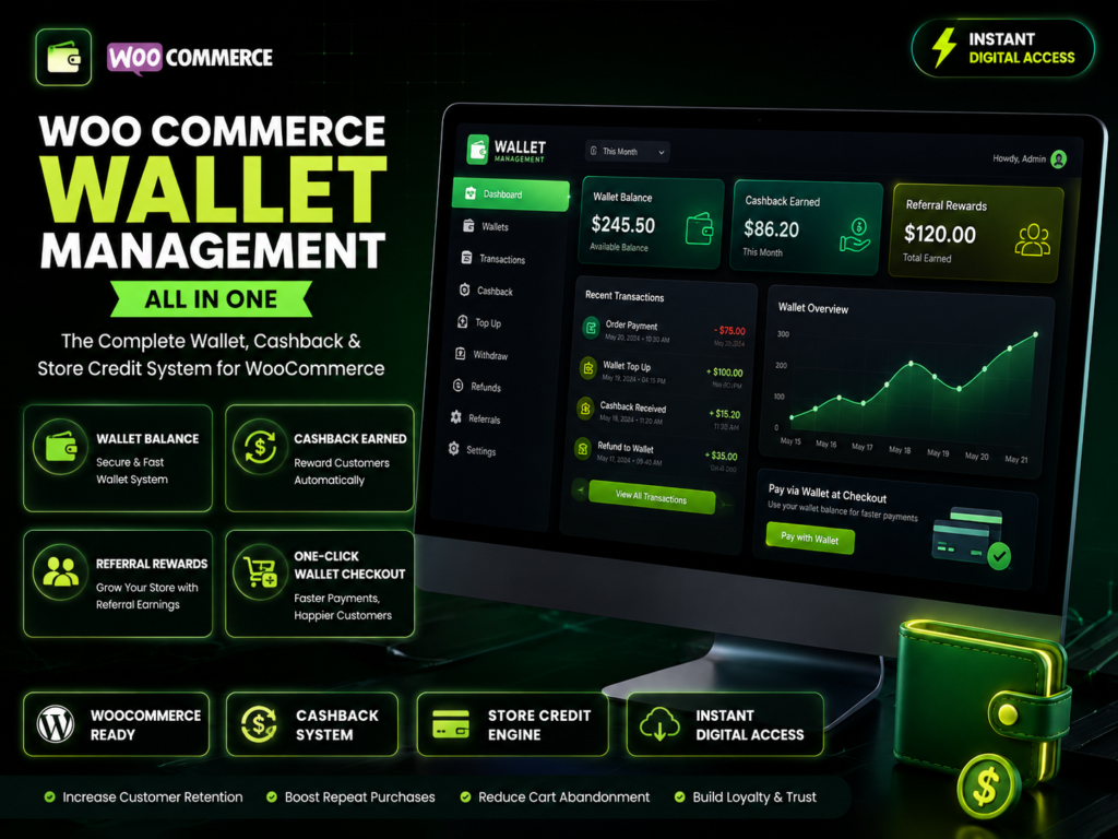 WooCommerce Wallet Management Plugin | All in One Cashback & Store Credit System