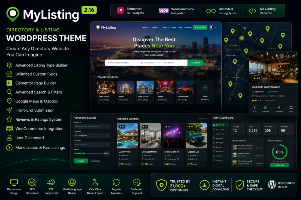 MyListing – Directory & Listing WordPress Theme 2.16