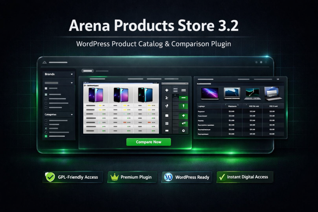 Arena Products Store 3.2 – WordPress Product Catalog & Comparison Plugin