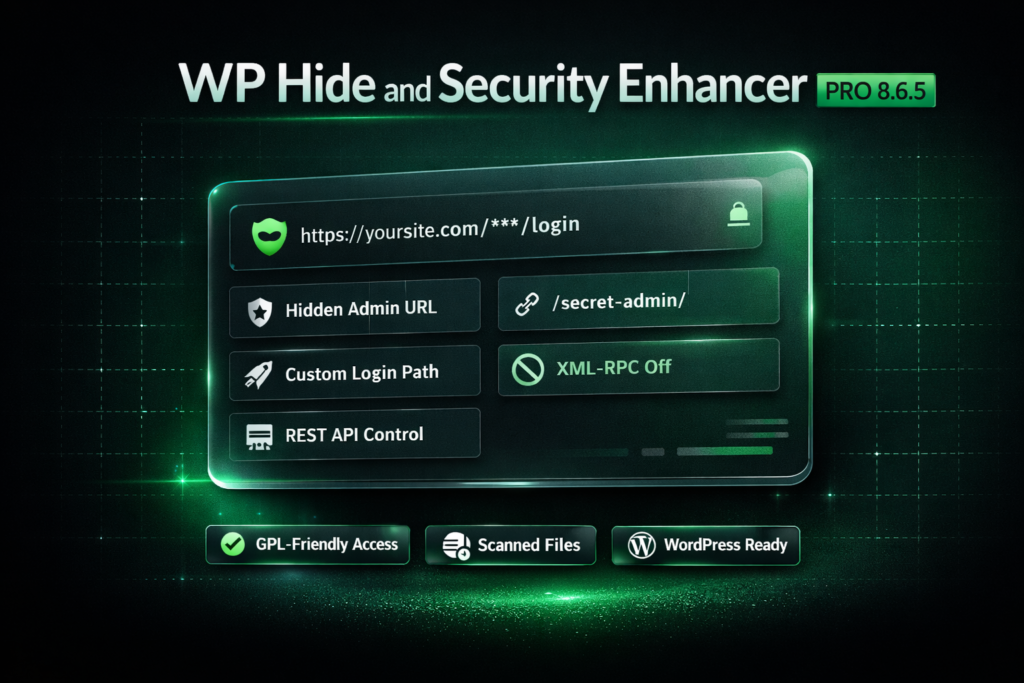 WP Hide and Security Enhancer PRO 8.6.5 – Advanced WordPress Security Plugin