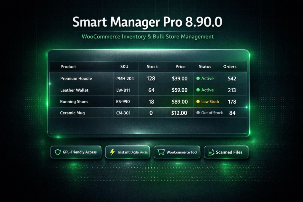 Smart Manager Pro 8.90.0 – WooCommerce Stock & Inventory Management Plugin