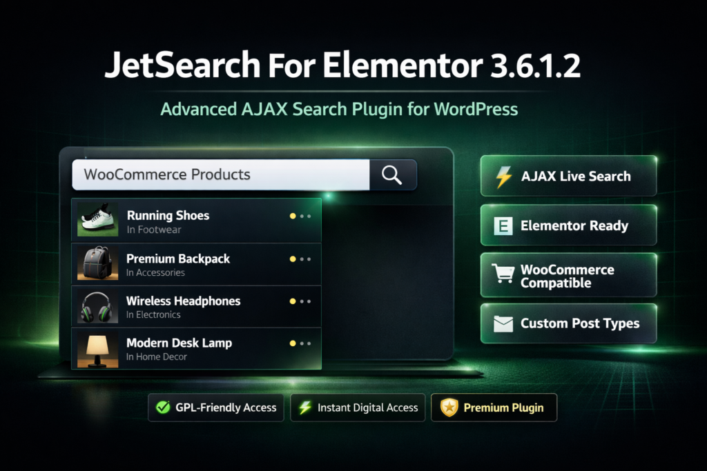 JetSearch For Elementor 3.6.1.2 – Advanced AJAX Search Plugin for WordPress