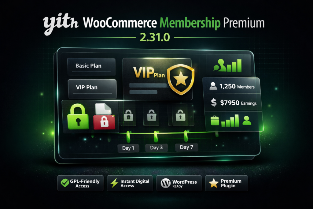 YITH WooCommerce Membership Premium 2.31.0 – WooCommerce Membership Plugin for WordPress