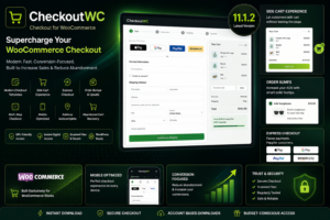 CheckoutWC | Checkout for WooCommerce – Supercharge Your Checkout Page 11.1.2