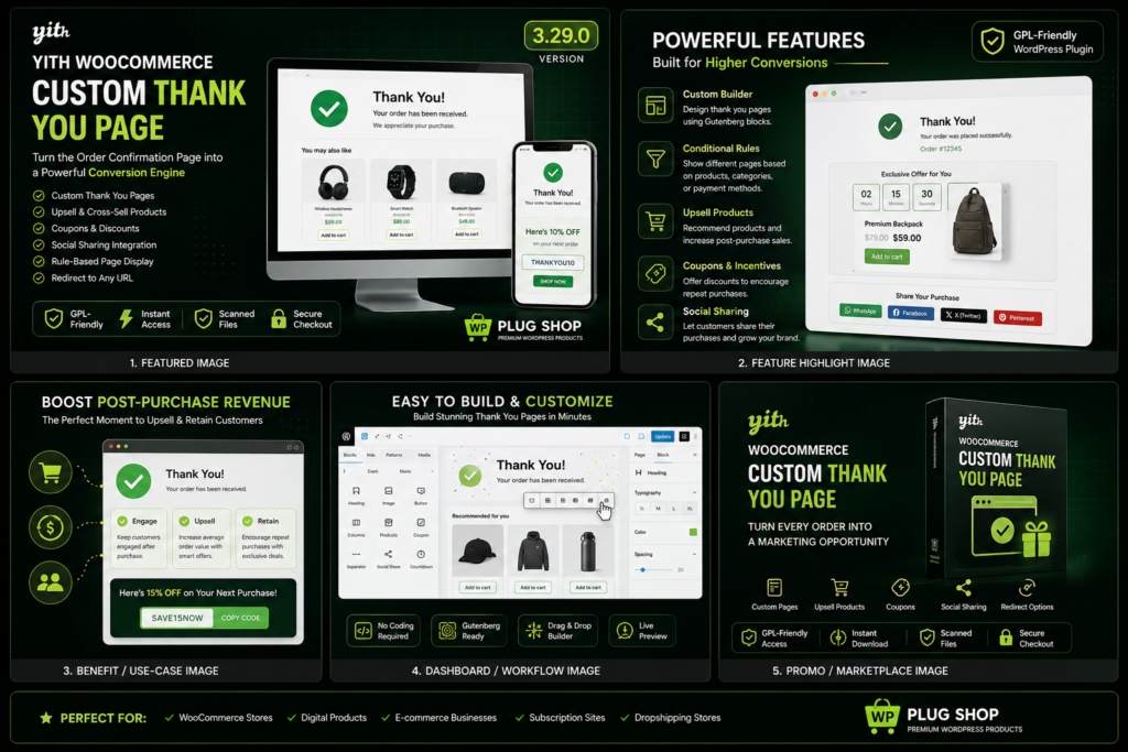 YITH WooCommerce Custom Thank You Page Plugin – Post Purchase Upsell & Conversion Optimization Tool