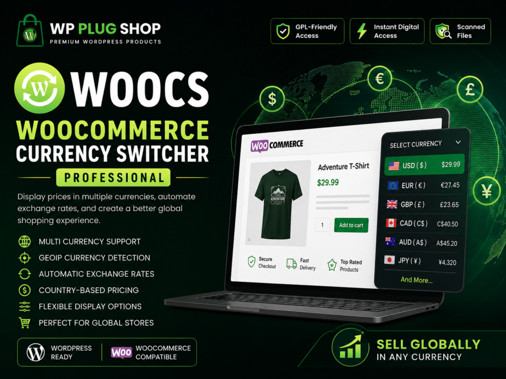 WOOCS WooCommerce Currency Switcher Professional
