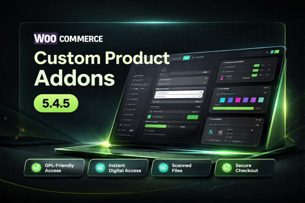WooCommerce Custom Product Addons 5.4.5 – Advanced Product Options & Personalization Plugin